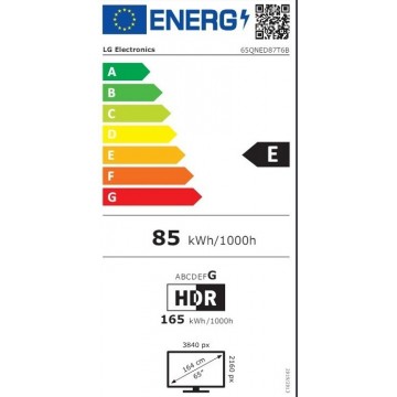 LG Smart Τηλεόραση 65" 4K UHD QNED 65QNED87T6B HDR (2024)